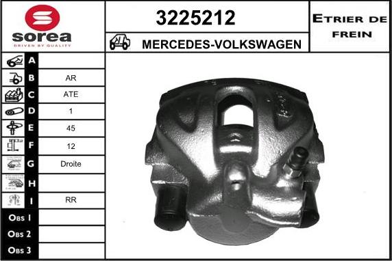 Sera 3225212 - Étrier de frein cwaw.fr