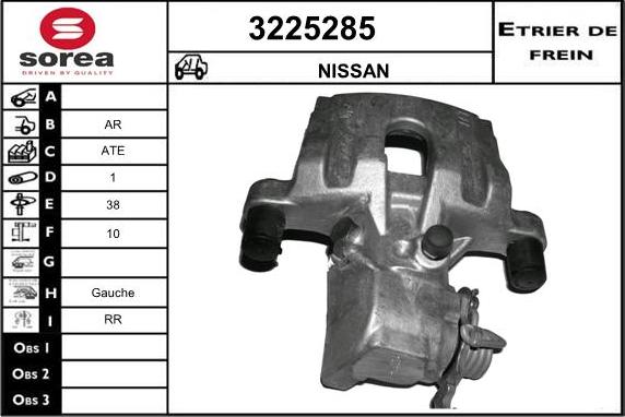 Sera 3225285 - Étrier de frein cwaw.fr