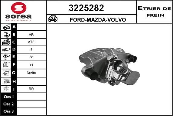 Sera 3225282 - Étrier de frein cwaw.fr