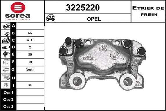 Sera 3225220 - Étrier de frein cwaw.fr