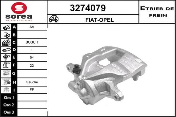 Sera 3274079 - Étrier de frein cwaw.fr