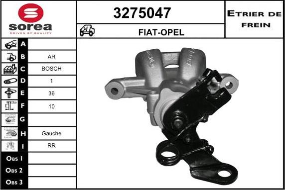 Sera 3275047 - Étrier de frein cwaw.fr