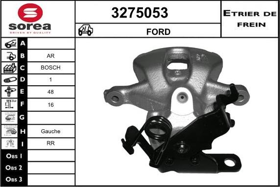 Sera 3275053 - Étrier de frein cwaw.fr