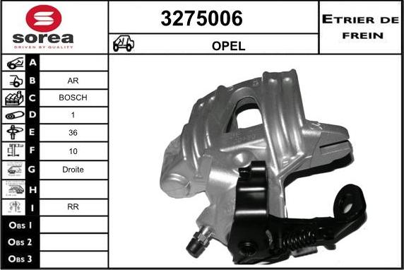 Sera 3275006 - Étrier de frein cwaw.fr