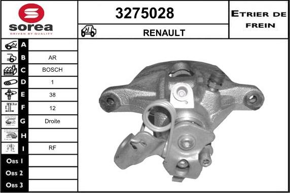 Sera 3275028 - Étrier de frein cwaw.fr