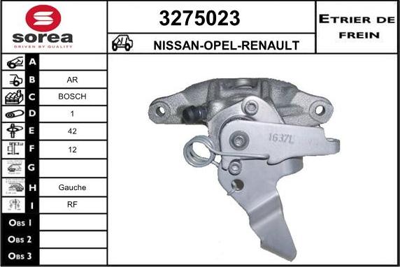 Sera 3275023 - Étrier de frein cwaw.fr