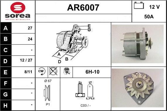 Sera AR6007 - Alternateur cwaw.fr