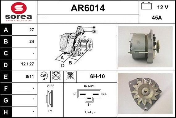 Sera AR6014 - Alternateur cwaw.fr