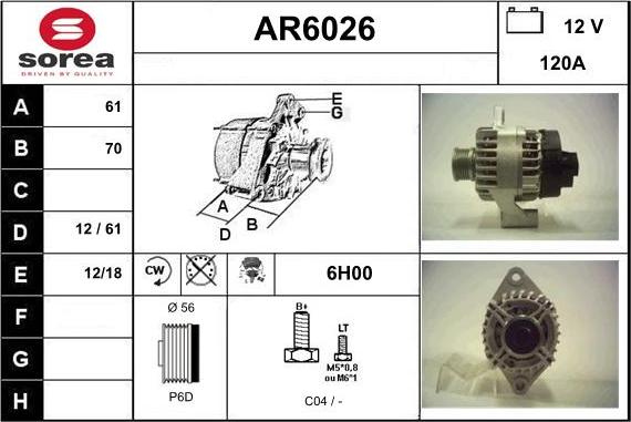 Sera AR6026 - Alternateur cwaw.fr