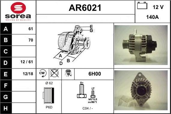 Sera AR6021 - Alternateur cwaw.fr