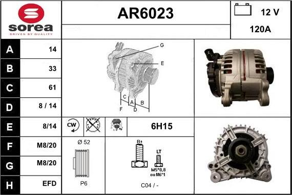 Sera AR6023 - Alternateur cwaw.fr