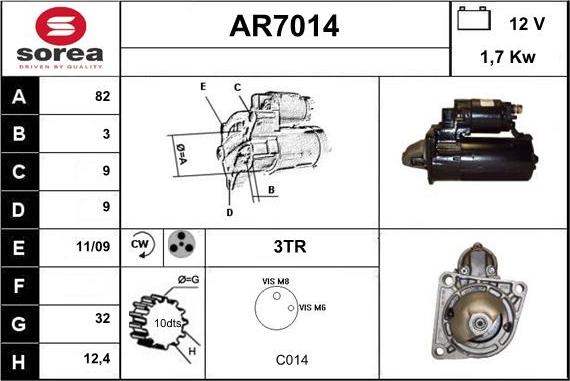 Sera AR7014 - Démarreur cwaw.fr