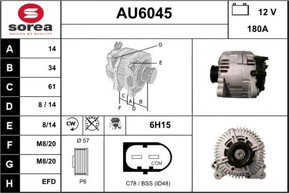 Sera AU6045 - Alternateur cwaw.fr