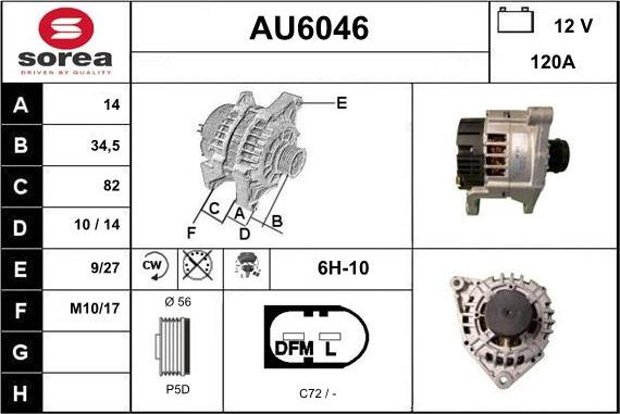 Sera AU6046 - Alternateur cwaw.fr