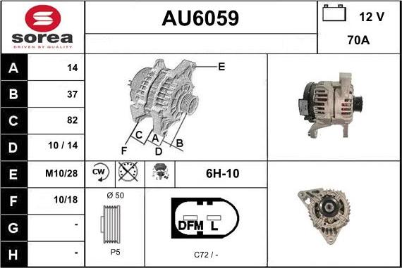 Sera AU6059 - Alternateur cwaw.fr