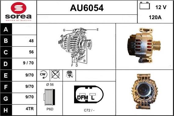 Sera AU6054 - Alternateur cwaw.fr