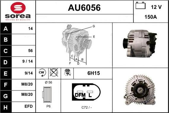 Sera AU6056 - Alternateur cwaw.fr