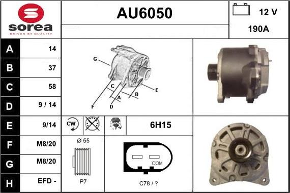 Sera AU6050 - Alternateur cwaw.fr