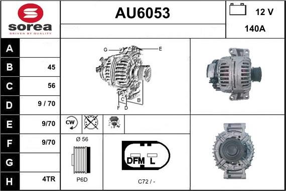 Sera AU6053 - Alternateur cwaw.fr