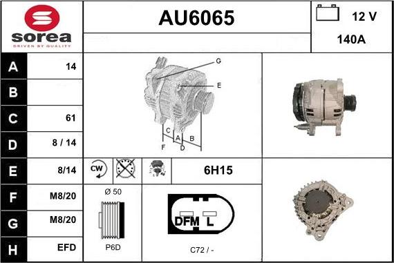 Sera AU6065 - Alternateur cwaw.fr