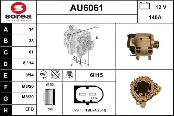 Sera AU6061 - Alternateur cwaw.fr