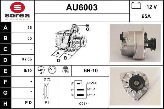 Sera AU6003 - Alternateur cwaw.fr