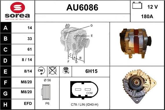 Sera AU6086 - Alternateur cwaw.fr