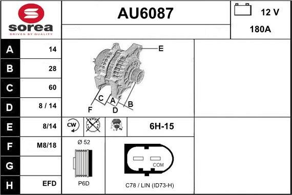 Sera AU6087 - Alternateur cwaw.fr