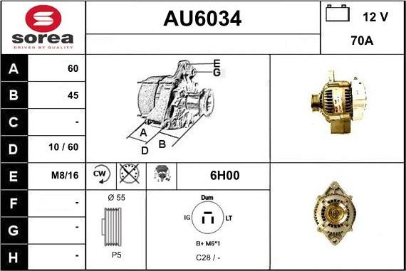 Sera AU6034 - Alternateur cwaw.fr