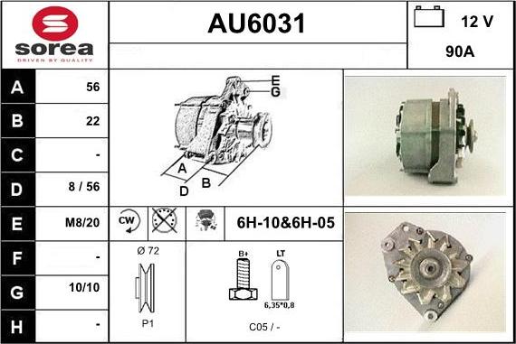 Sera AU6031 - Alternateur cwaw.fr