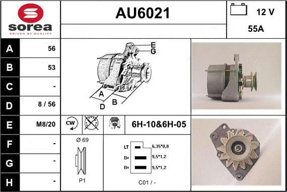 Sera AU6021 - Alternateur cwaw.fr