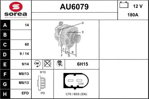 Sera AU6079 - Alternateur cwaw.fr