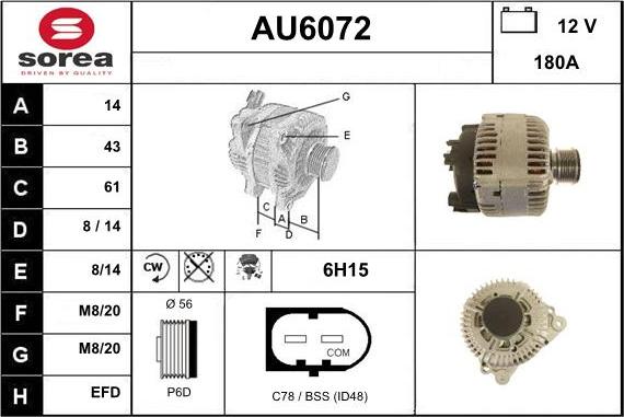 Sera AU6072 - Alternateur cwaw.fr