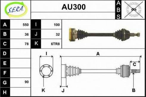 Sera AU300 - Arbre de transmission cwaw.fr