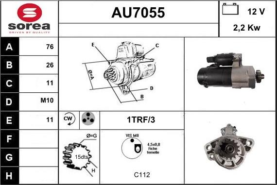 Sera AU7055 - Démarreur cwaw.fr