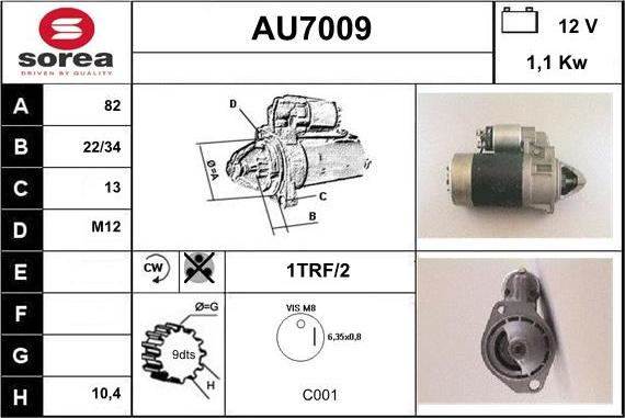 Sera AU7009 - Démarreur cwaw.fr