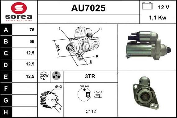 Sera AU7025 - Démarreur cwaw.fr