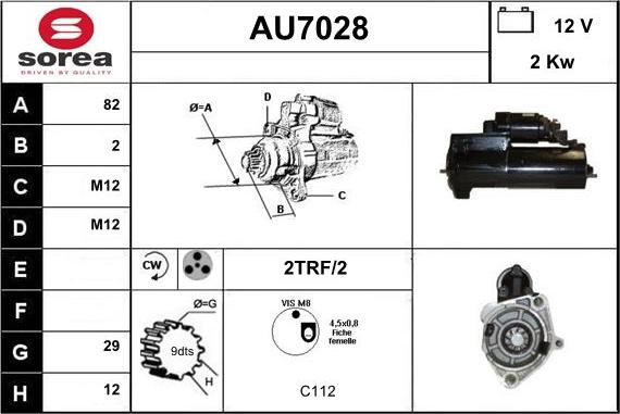 Sera AU7028 - Démarreur cwaw.fr