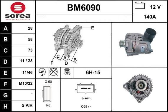 Sera BM6090 - Alternateur cwaw.fr