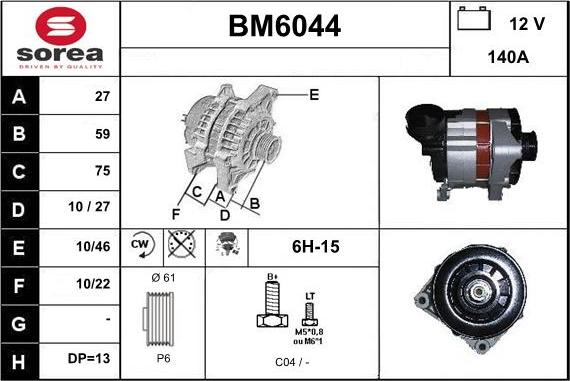 Sera BM6044 - Alternateur cwaw.fr