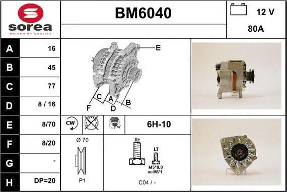 Sera BM6040 - Alternateur cwaw.fr