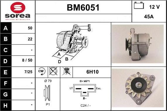 Sera BM6051 - Alternateur cwaw.fr