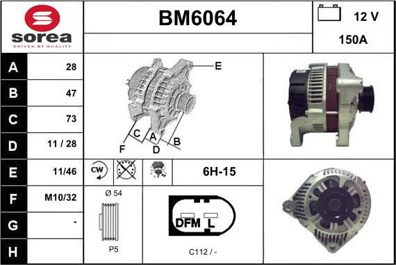 Sera BM6064 - Alternateur cwaw.fr