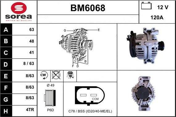 Sera BM6068 - Alternateur cwaw.fr