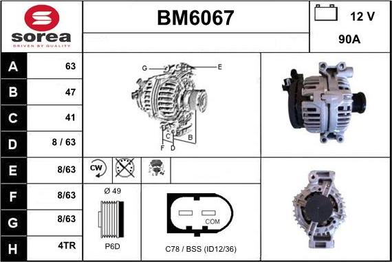 Sera BM6067 - Alternateur cwaw.fr