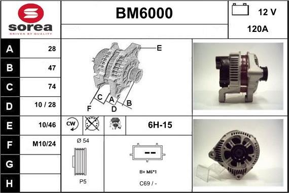 Sera BM6000 - Alternateur cwaw.fr