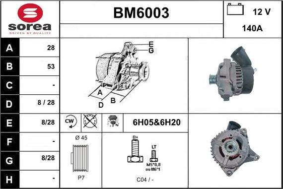 Sera BM6003 - Alternateur cwaw.fr