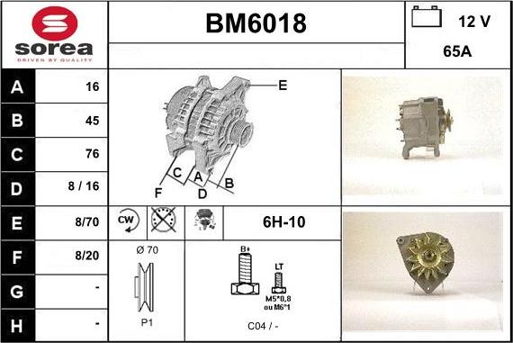 Sera BM6018 - Alternateur cwaw.fr