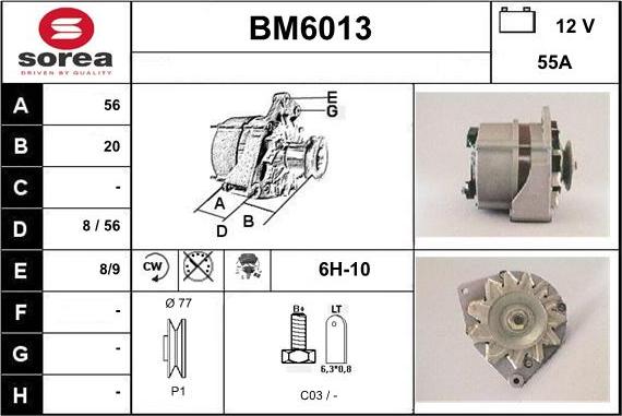 Sera BM6013 - Alternateur cwaw.fr