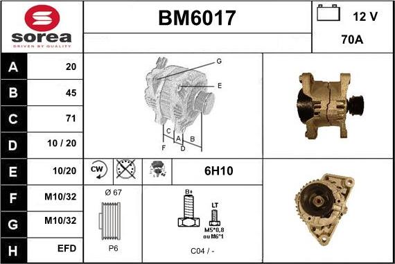 Sera BM6017 - Alternateur cwaw.fr